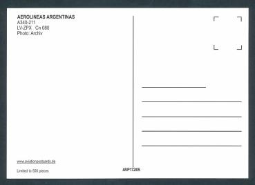 Preview: AEROLINEAS ARGENTINAS, A340-211